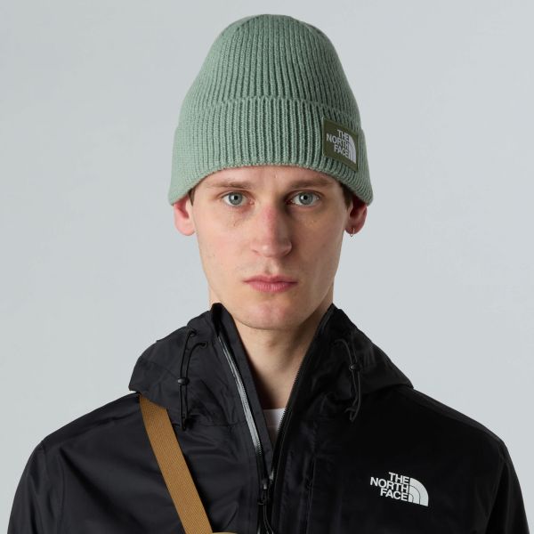 The North Face TNF Logo Box Cuffed Muts Licht Groen