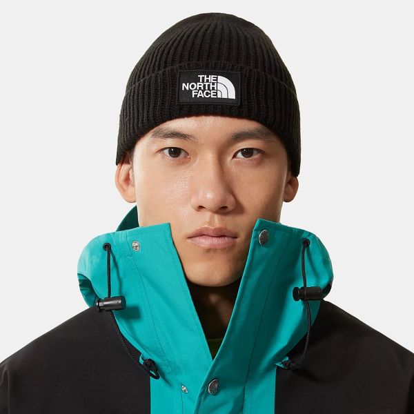 The North Face TNF Logo Box Muts Zwart