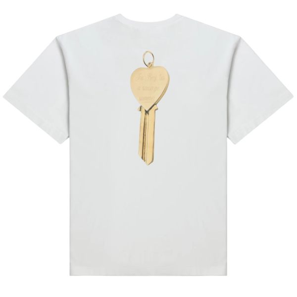 The Savage Report Key T-shirt Wit
