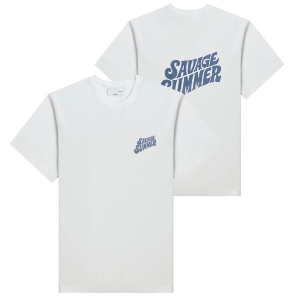 The Savage Report Savage Summer T-shirt Wit
