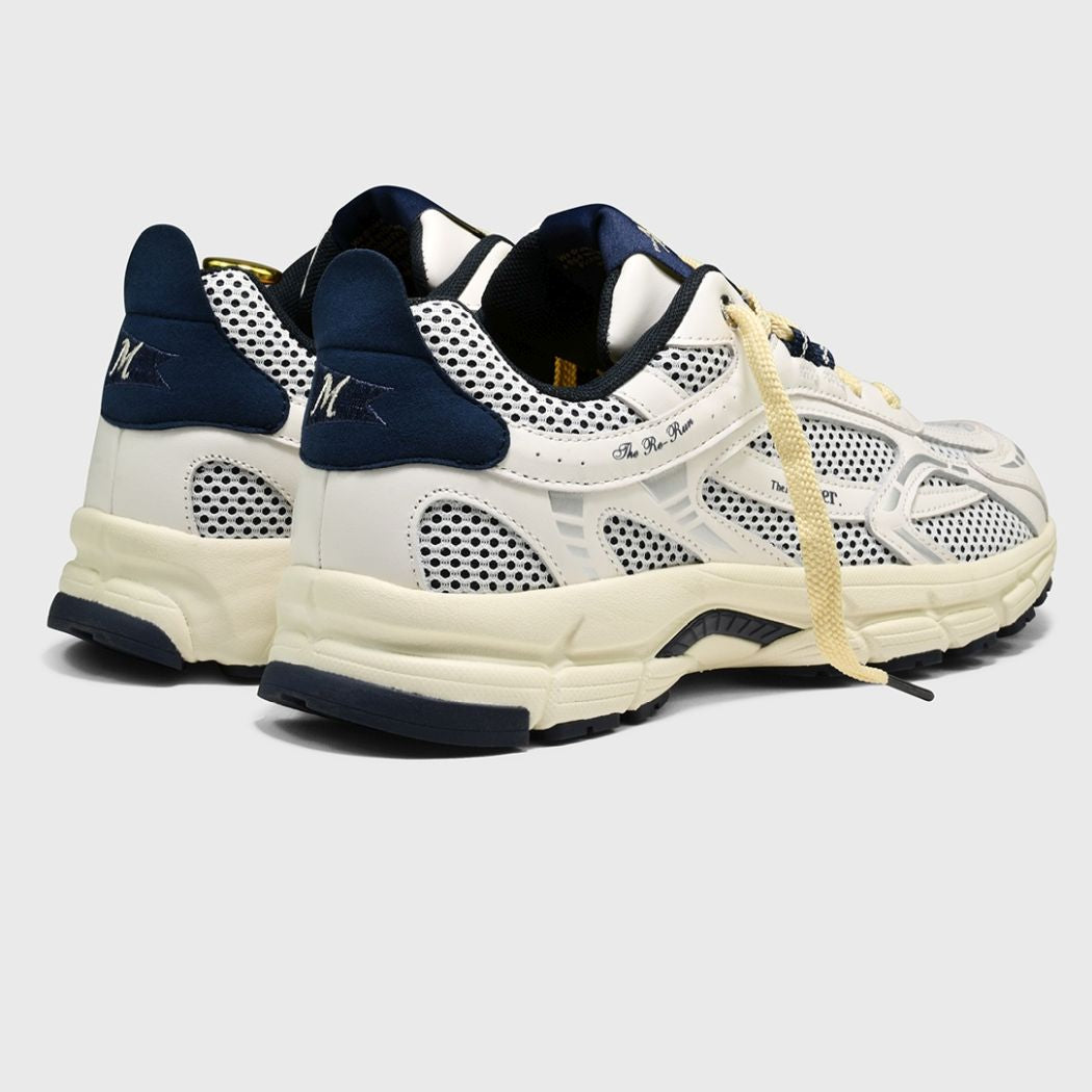 The Mercer Brand The Re-Run Flag Sneaker Wit/Blauw