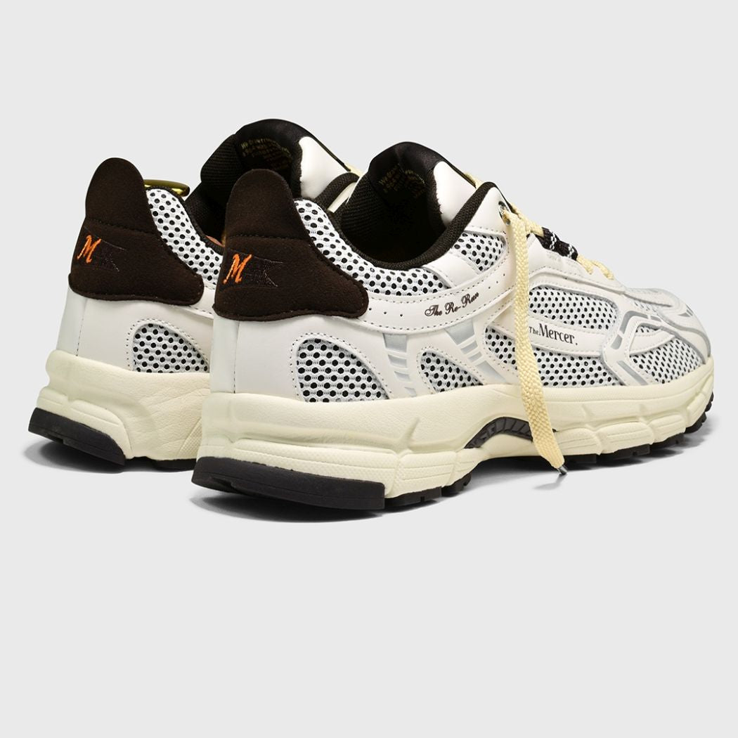 The Mercer Brand The Re-Run Flag Sneaker Wit/Bruin