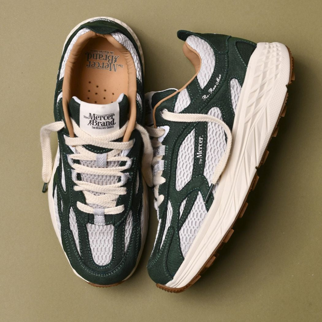 The Mercer Brand The Re-Run MAX Nubuck Sneaker Donker Groen