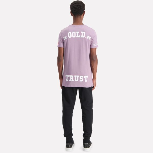 In Gold We Trust The Pusha T-shirt Paars