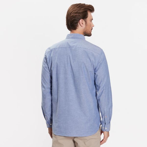 Tommy Hilfiger 1985 Flex Oxford Overhemd Blauw