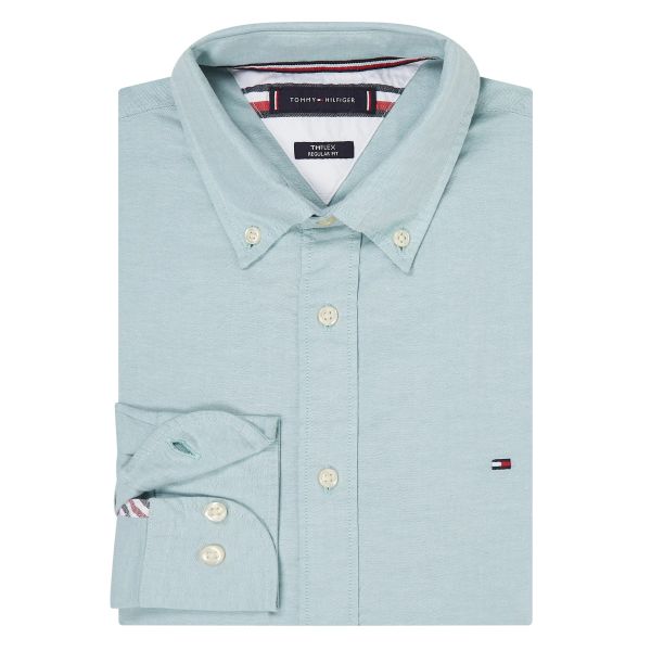 Tommy Hilfiger 1985 Flex Oxford Overhemd Groen