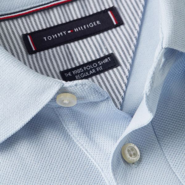 Tommy Hilfiger 1985 Longsleeve Polo Licht Blauw