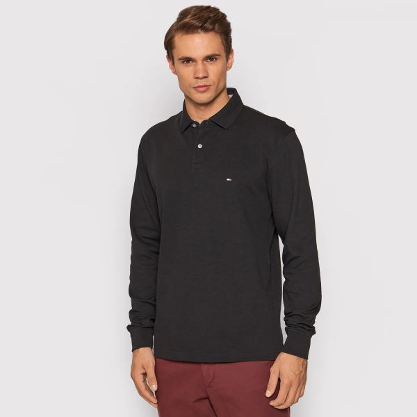 Tommy Hilfiger 1985 Longsleeve Polo Zwart