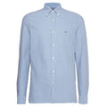 Tommy Hilfiger 1985 Slim Overhemd Blauw/Wit