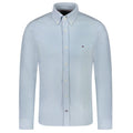 Tommy Hilfiger 1985 Slim Overhemd Licht Blauw/Wit