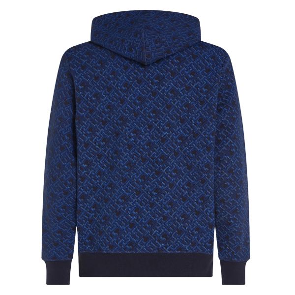Tommy Hilfiger AOP Monogram Hoodie Navy