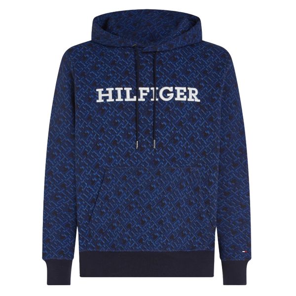 Tommy Hilfiger AOP Monogram Hoodie Navy