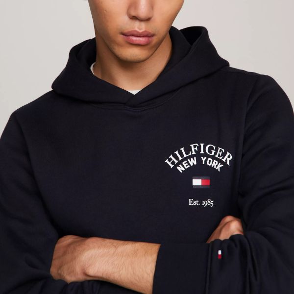 Tommy Hilfiger Arched Varsity Hoodie Navy
