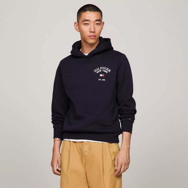 Tommy Hilfiger Arched Varsity Hoodie Navy
