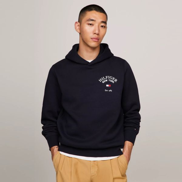 Tommy Hilfiger Arched Varsity Hoodie Navy
