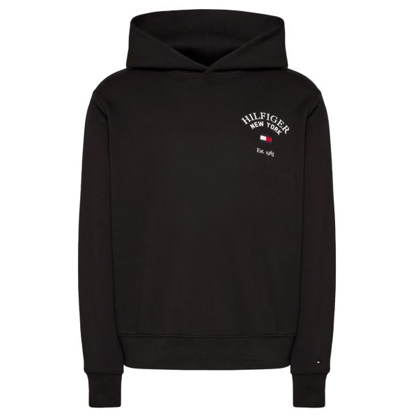 Tommy Hilfiger Arched Varsity Hoodie Zwart