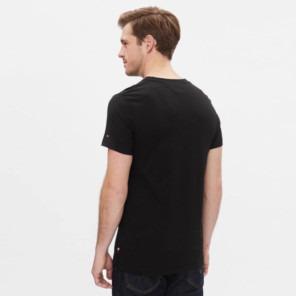 Tommy Hilfiger Arched Varsity T-shirt Zwart