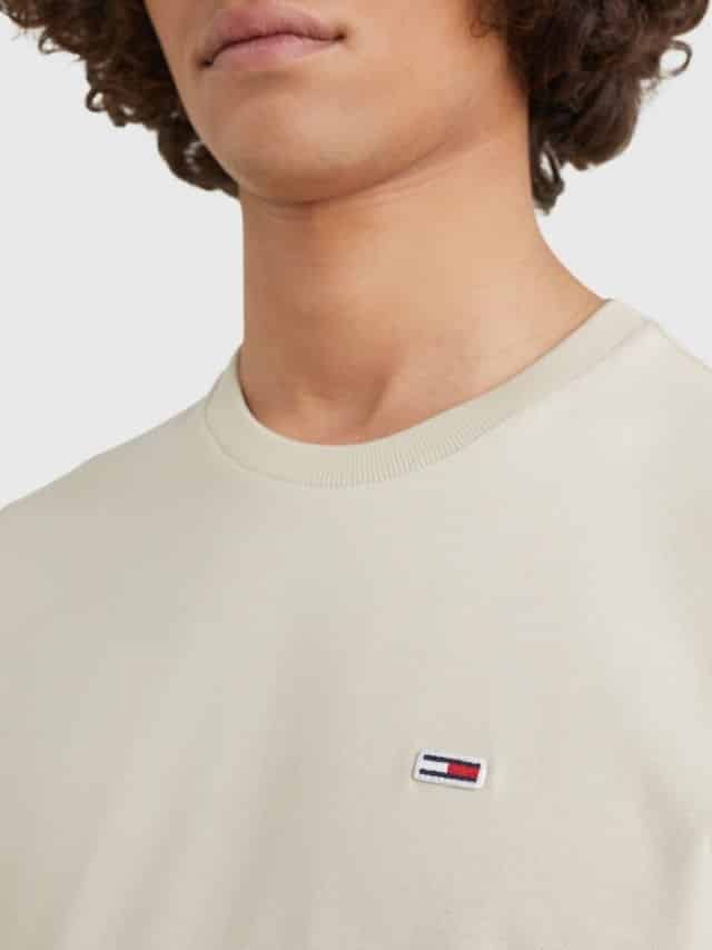 tommy hilfiger basic t-shirt zand