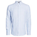 Tommy Hilfiger Bold Linen Stripe Overhemd Blauw/Wit