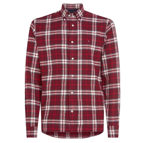 Tommy Hilfiger Brushed Tommy Tartan Overhemd Rood