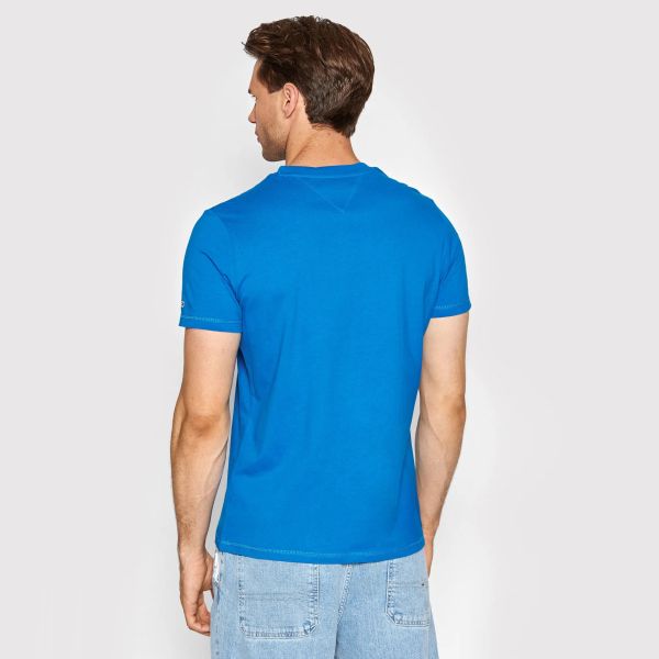 Tommy Hilfiger Chest Logo T-shirt Blauw