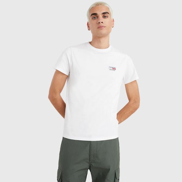 Tommy Hilfiger Chest Logo T-shirt Wit