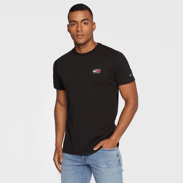 Tommy Hilfiger Chest Logo T-shirt Zwart