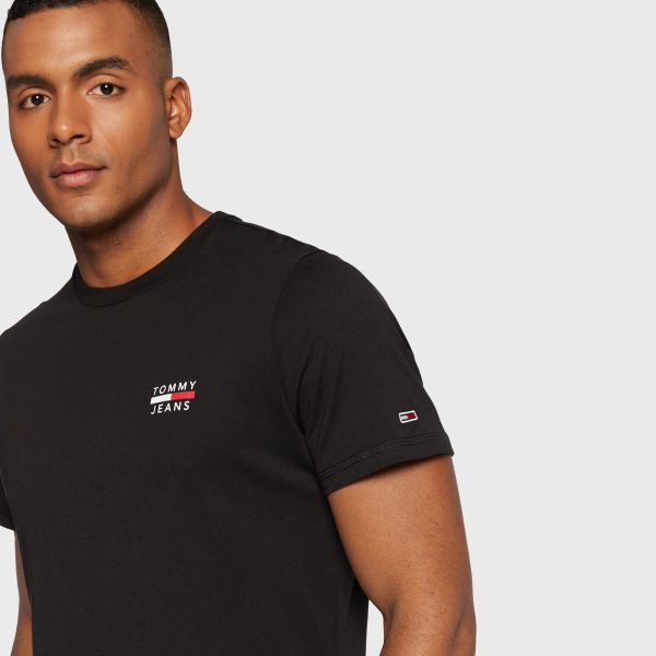 Tommy Hilfiger Chest Logo T-shirt Zwart