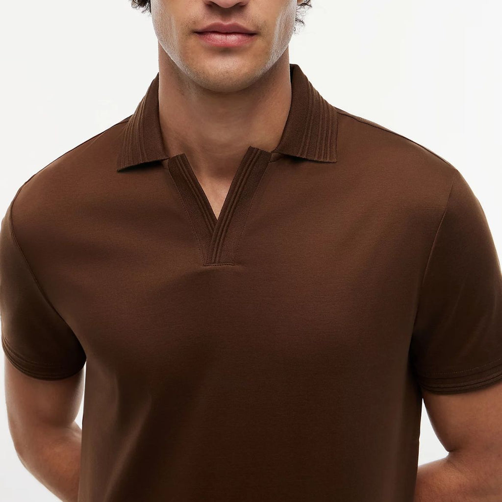 Tommy Hilfiger Collar Intrest Polo Bruin
