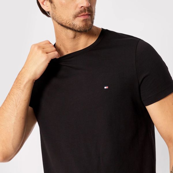 Tommy Hilfiger Core Stretch Slim T-shirt Zwart