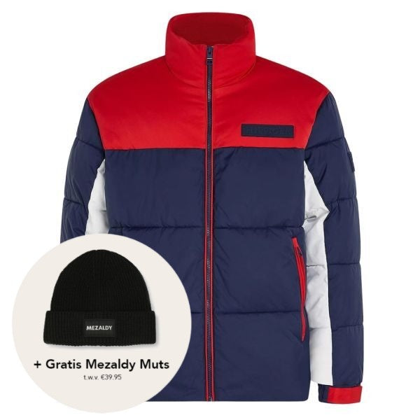 Tommy Hilfiger New York Puffer Navy/Rood/Wit