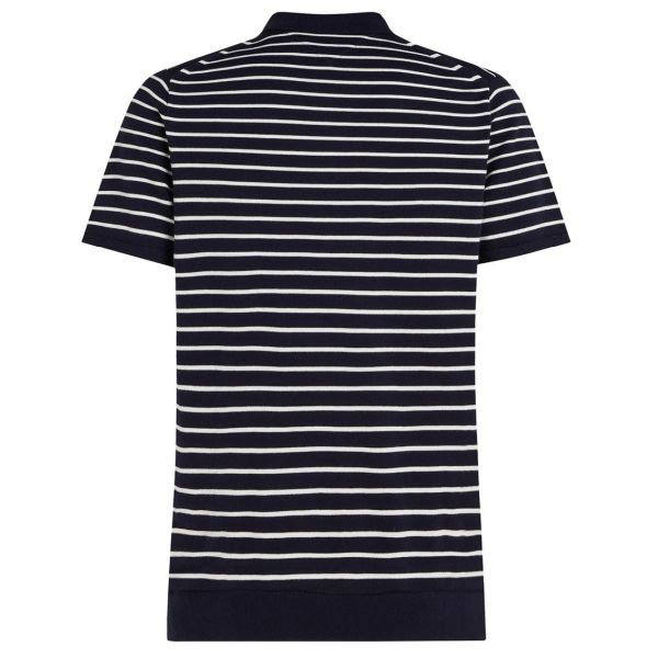 Tommy Hilfiger Essential Cotton Knit Polo Navy/Off White