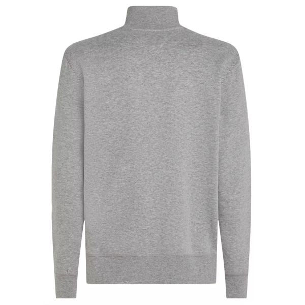 Tommy Hilfiger Essential Fleece Quarter Zip Sweater Grijs