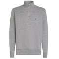 Tommy Hilfiger Essential Fleece Quarter Zip Sweater Grijs