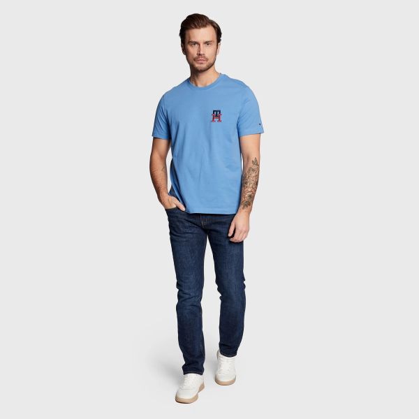 Tommy Hilfiger Essential Monogram T-shirt Blauw