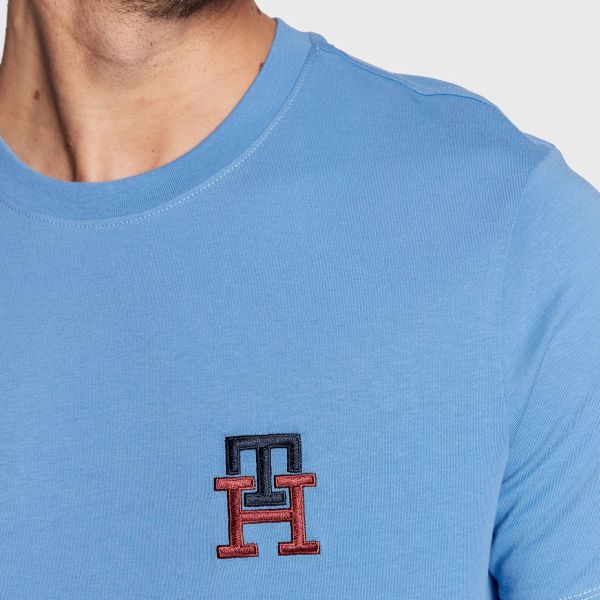 Tommy Hilfiger Essential Monogram T-shirt Blauw
