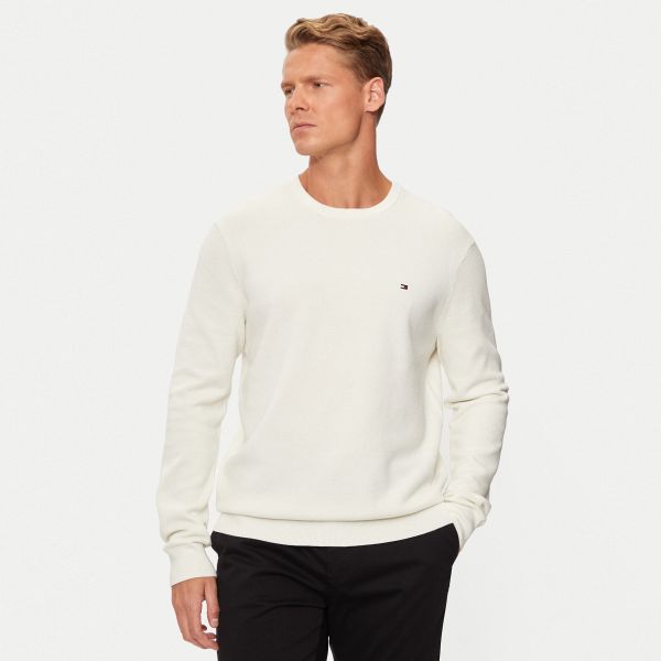 Tommy Hilfiger Essential Structure Sweater Off White