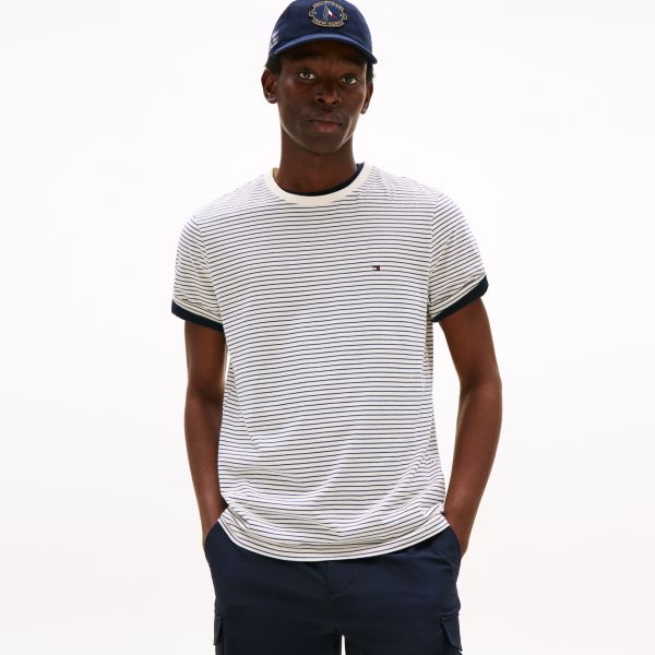Tommy Hilfiger Essential T-shirt Wit/Navy