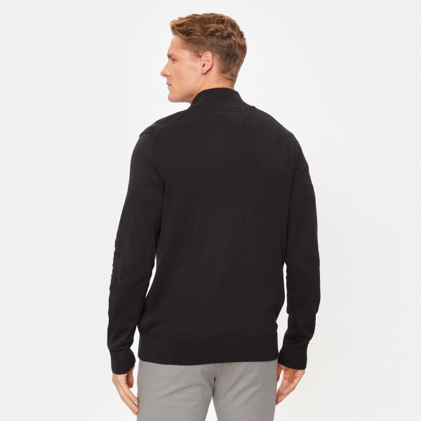 Tommy Hilfiger Essential Zip Sweater Zwart