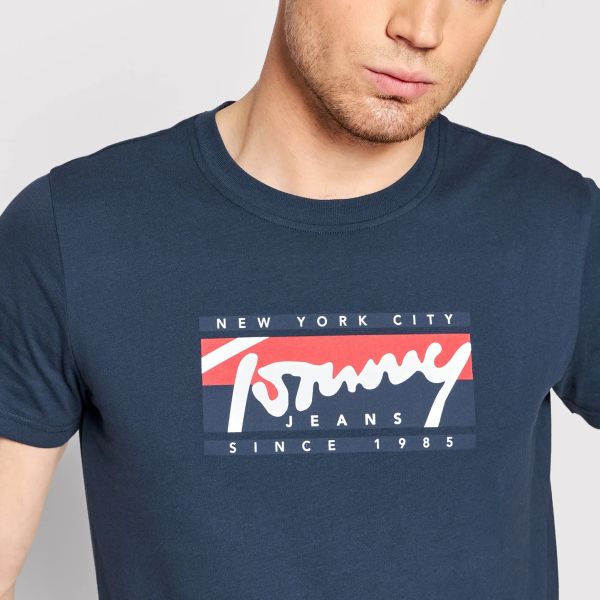 Tommy Hilfiger Essentials Script T-shirt Navy