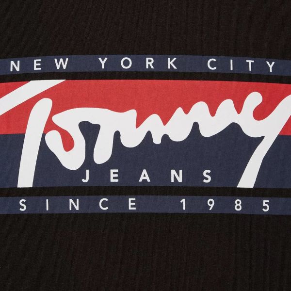 Tommy Hilfiger Essentials Script T-shirt Zwart