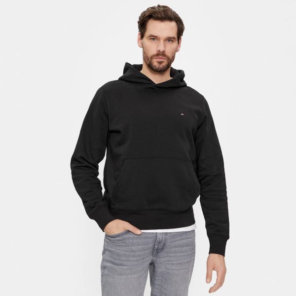 Tommy Hilfiger Flag Logo Hoodie Zwart
