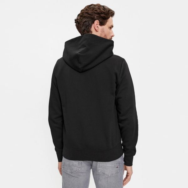 Tommy Hilfiger Flag Logo Hoodie Zwart