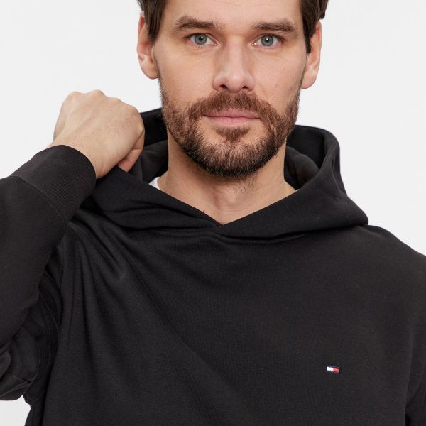 Tommy Hilfiger Flag Logo Hoodie Zwart
