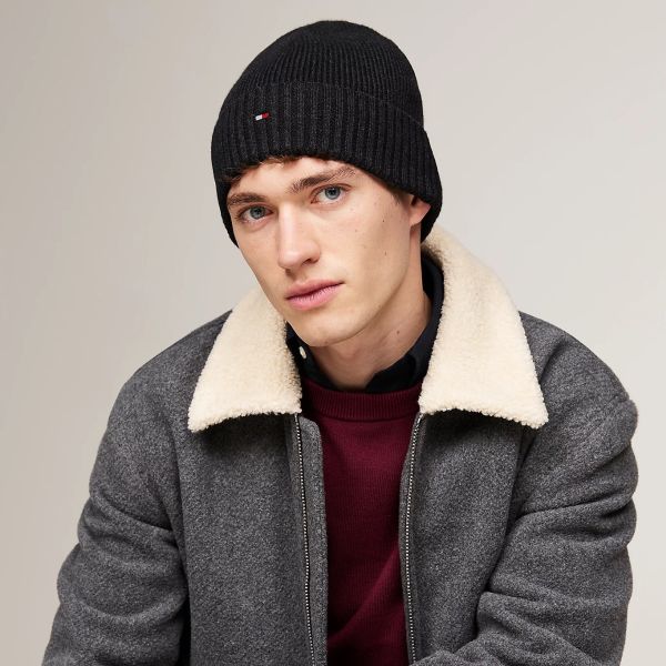 Tommy Hilfiger Flag Muts Antraciet
