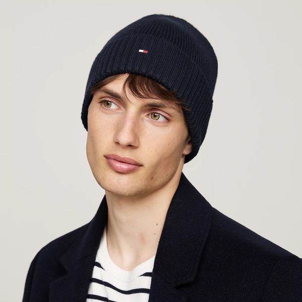 Tommy Hilfiger Flag Muts Donker Blauw