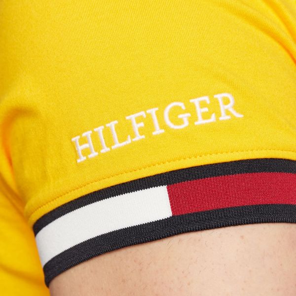 Tommy Hilfiger Flag Sleeve Polo Geel