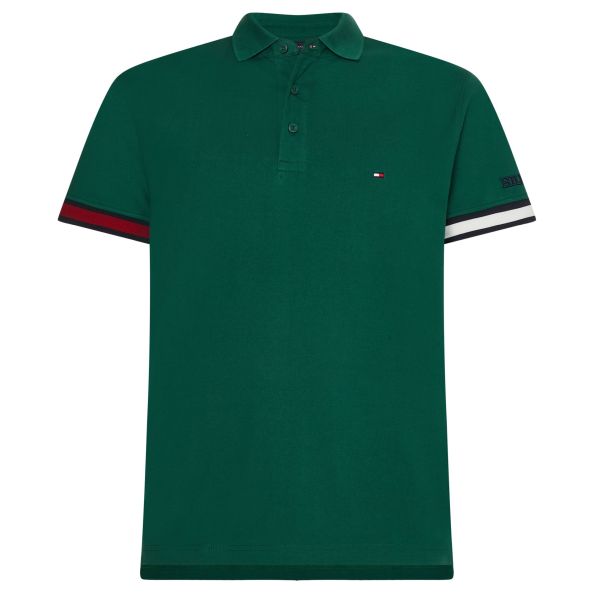 Tommy Hilfiger Flag Sleeve Polo Groen