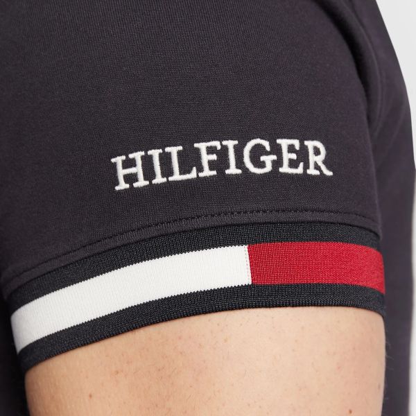 Tommy Hilfiger Flag Sleeve Polo Navy
