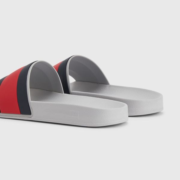 Tommy Hilfiger Flag Slippers Grijs